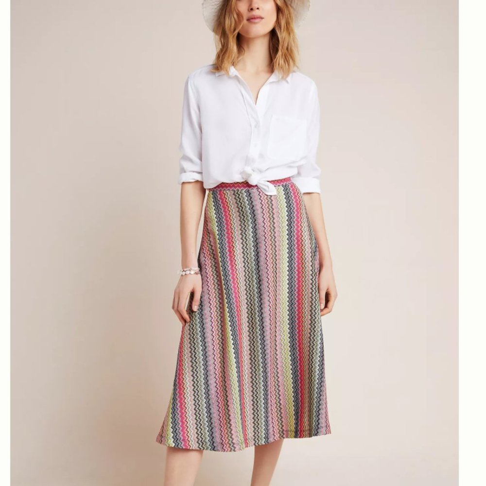 Anthropologie Maeve Arely Knit Midi Skirt NWT